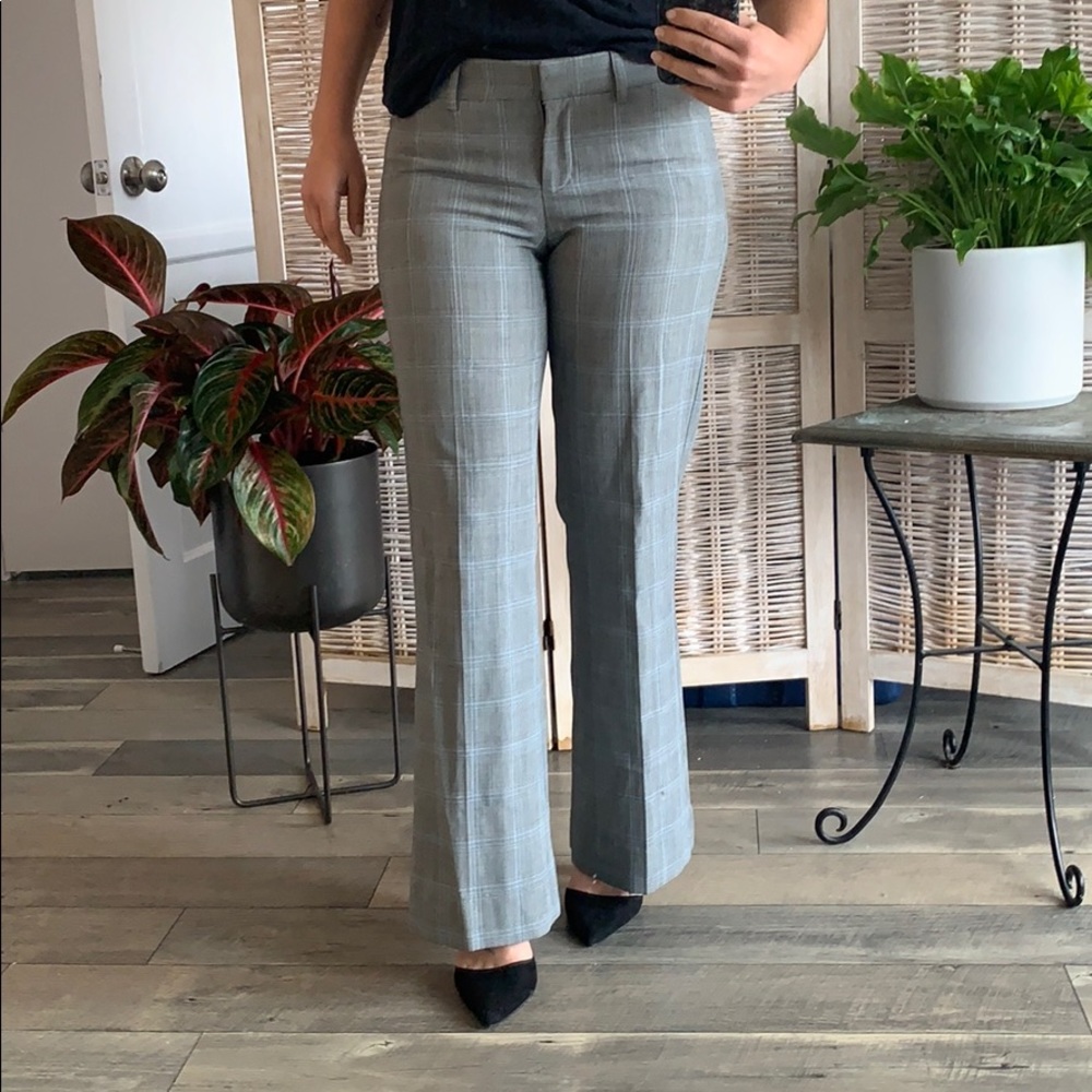 Checked trousers